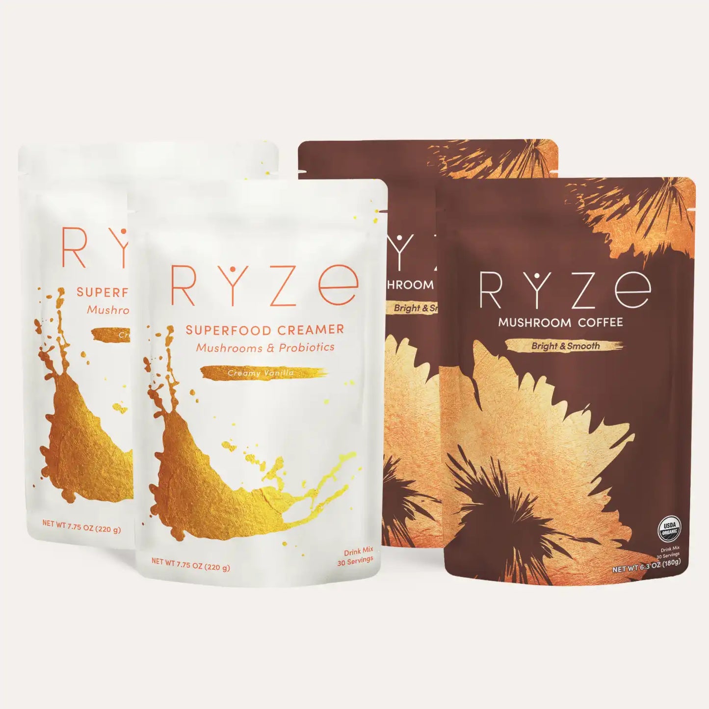 RYZE Lovers Gift Set (2 Coffees + 2 Creamers) - KX63