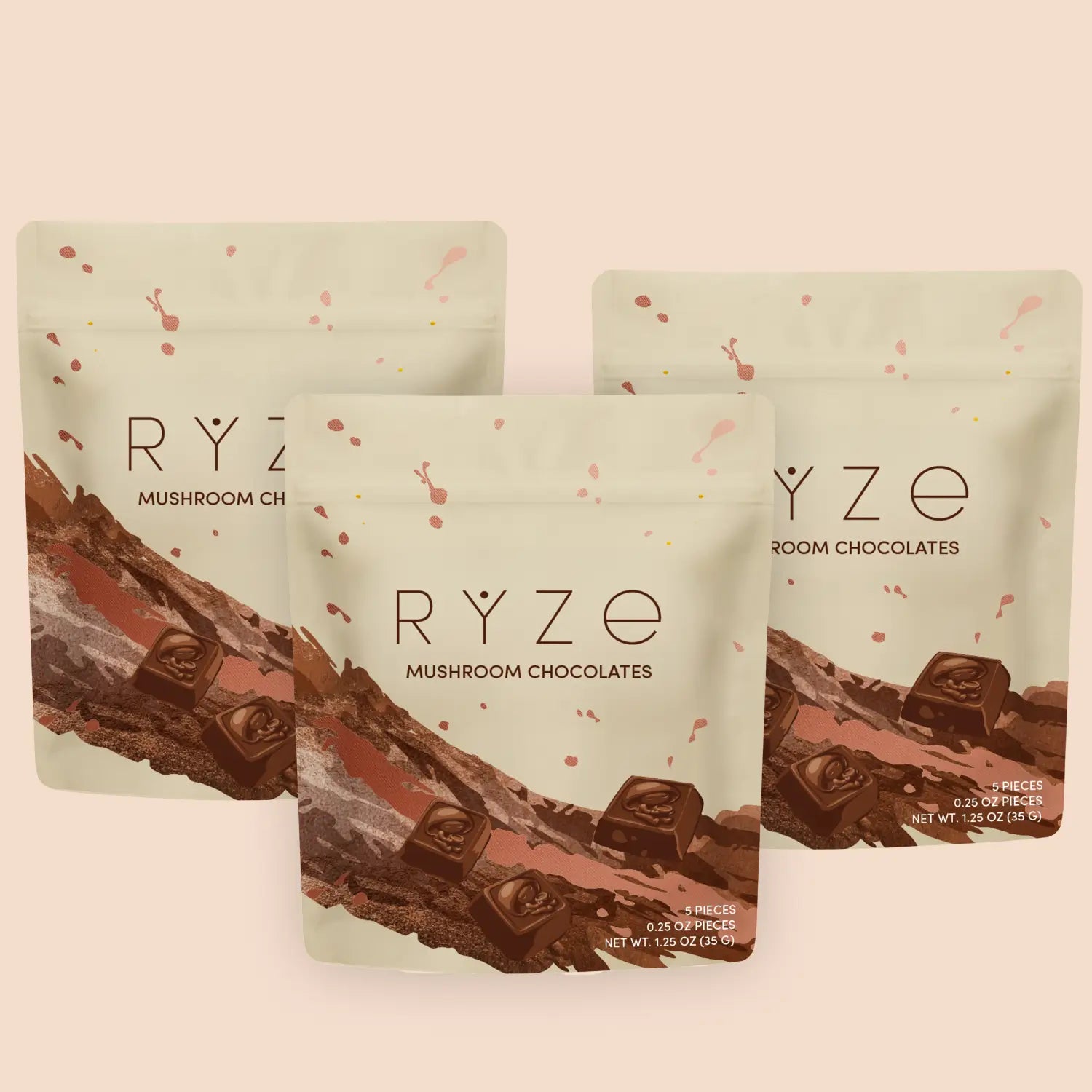 Mushroom Chocolates Rye (15 pieces) - UY13
