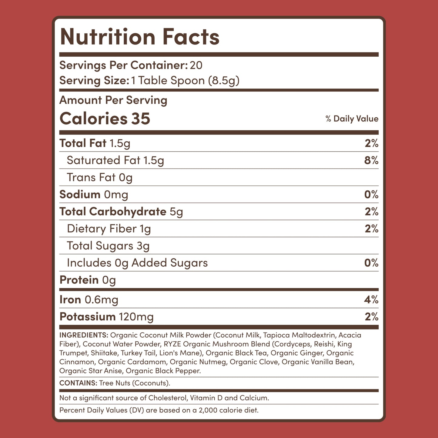 Mushroom Chai (20 Servings) - MWQI