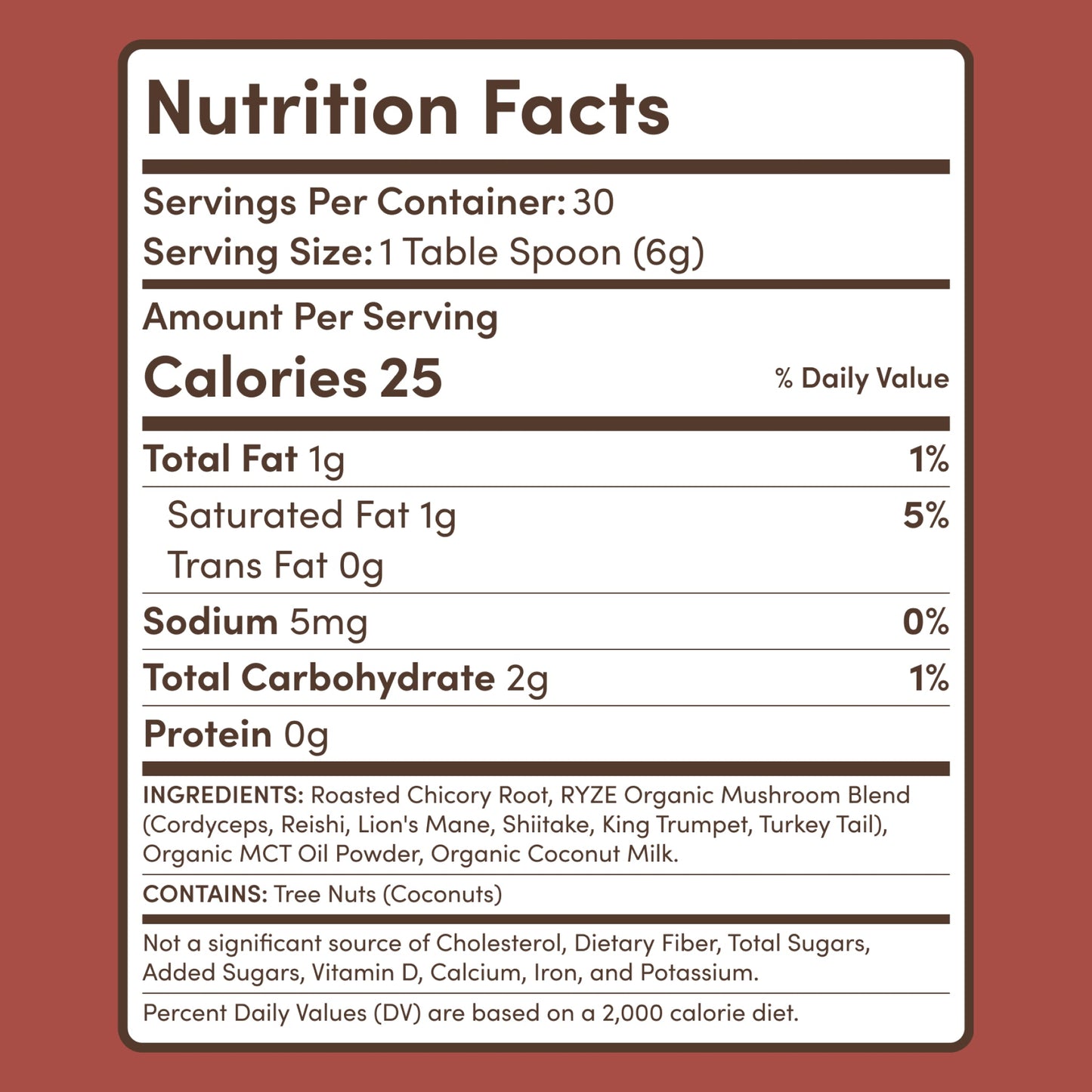 Mushroom Chicory (1 Pack - 30 Servings) - A5WB