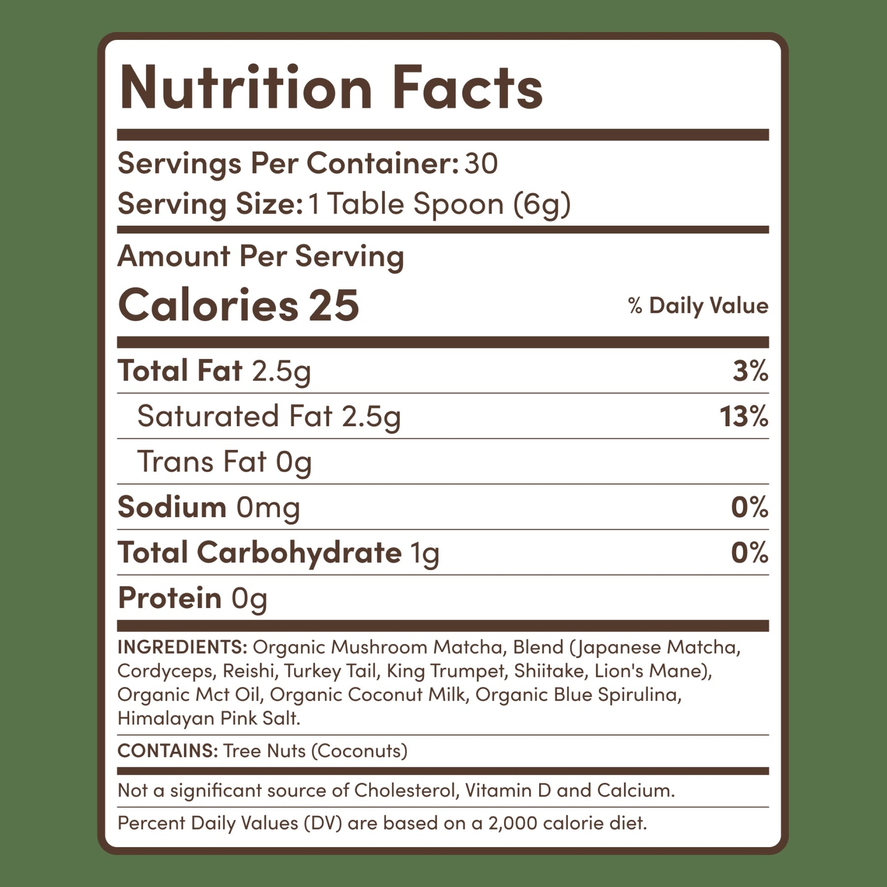 Mushroom Matcha (1 Pack - 30 Servings) - 183D