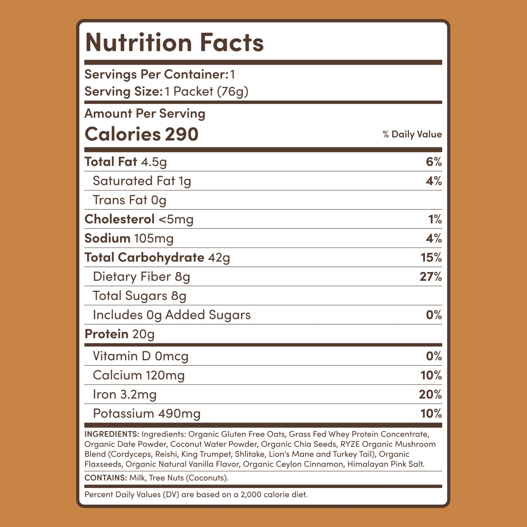 Mushroom Overnight Oats (14 Servings) - C6DZ