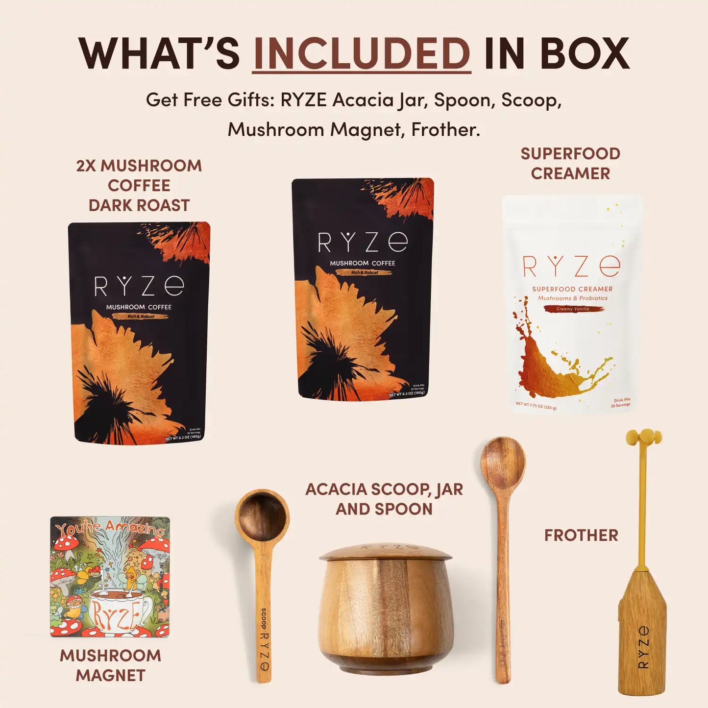 Mushroom Coffee House Blend Ritual Set - 0BRH