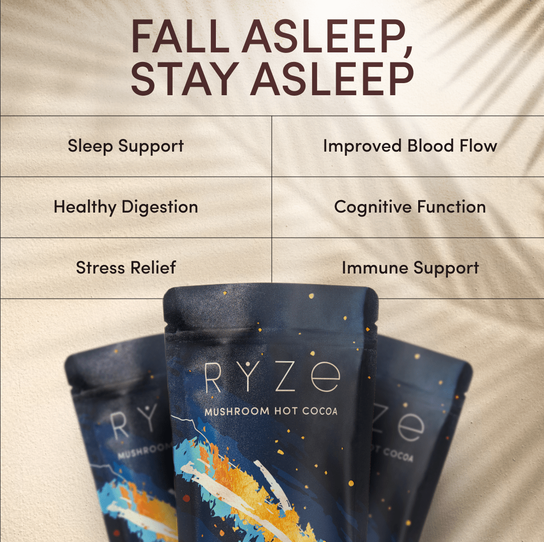 RYZE Hot Cocoa - with 6 Sleep Superfoods to Help Fall Asleep and Stay Asleep - Y55T
