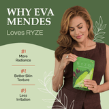 RYZE Mushroom Matcha - with 6 Organic Adaptogenic Mushrooms Grown In USA and Ceremonial-Grade Japanese Matcha - YGQ9