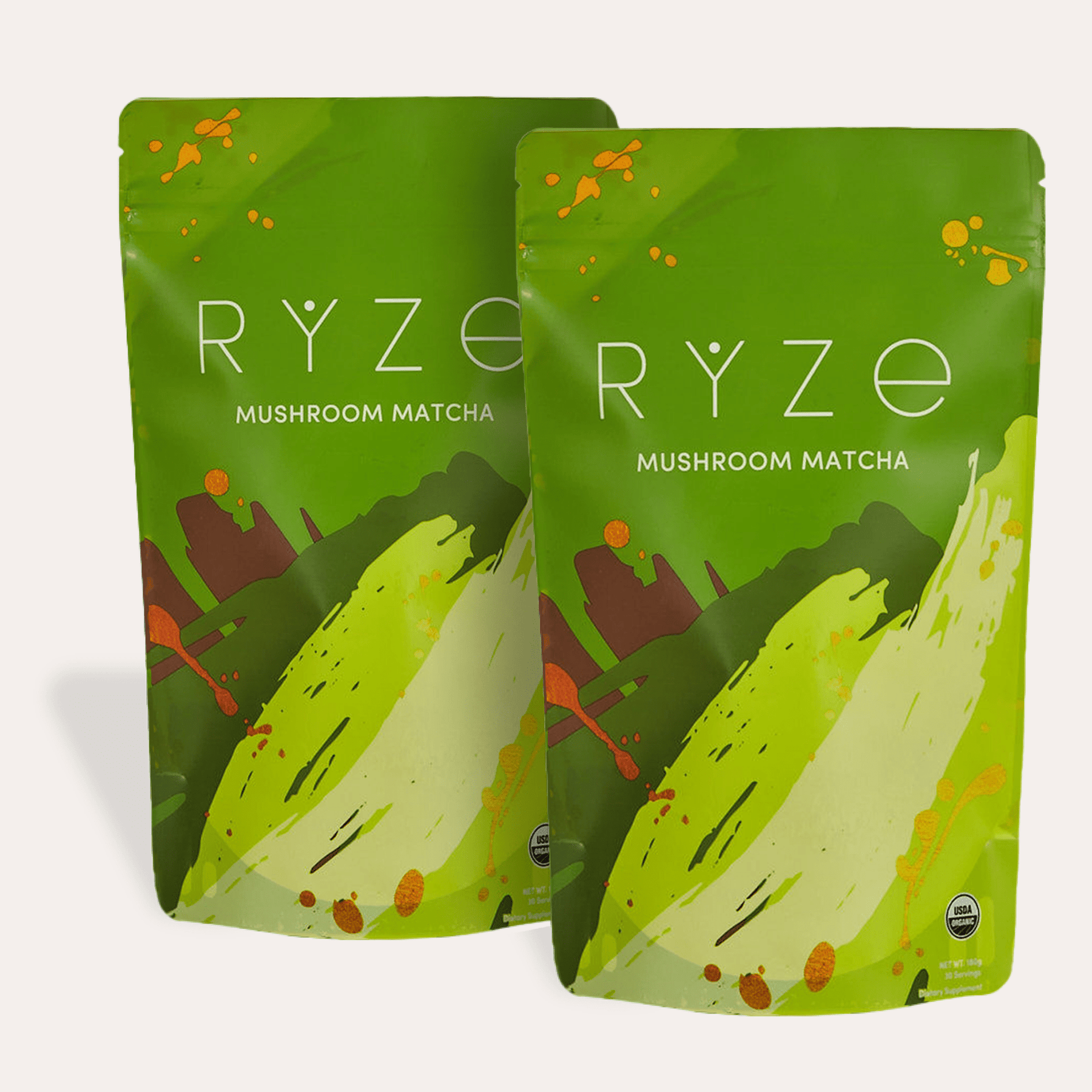 RYZE Organic Mushroom Matcha Starter Kit (60 servings) - MIJR